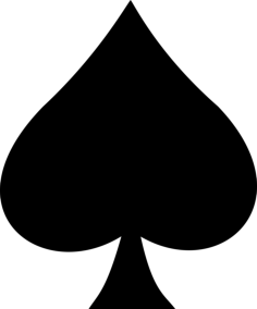 Cards Spades Laser Cut Svg File, Free Vectors File